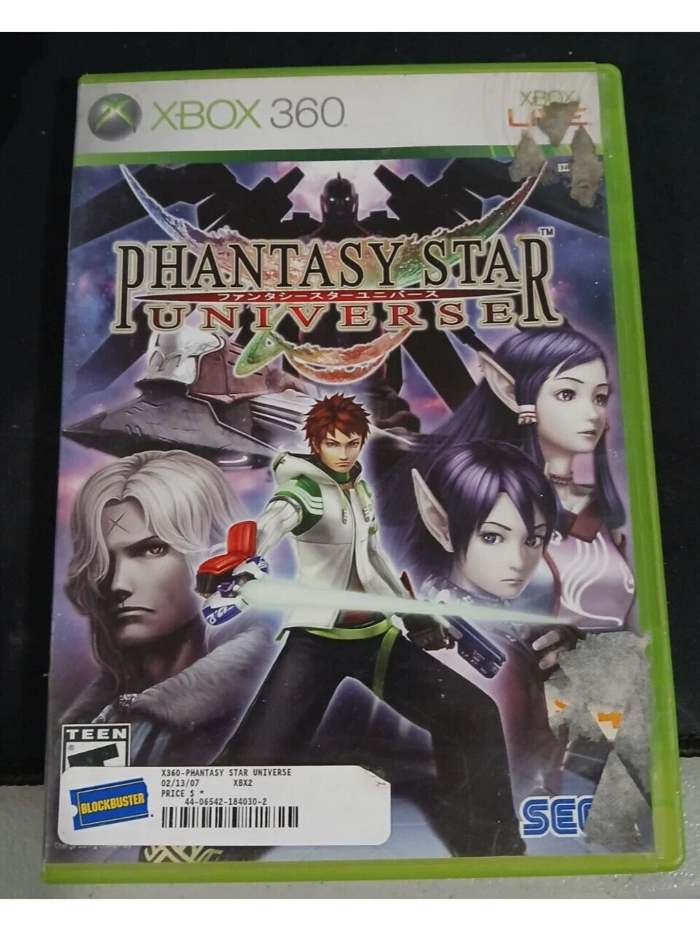 Phantasy Star Universe (Microsoft Xbox 360, 2006) Game & Only